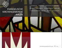 Tablet Screenshot of evkircheahlen.de
